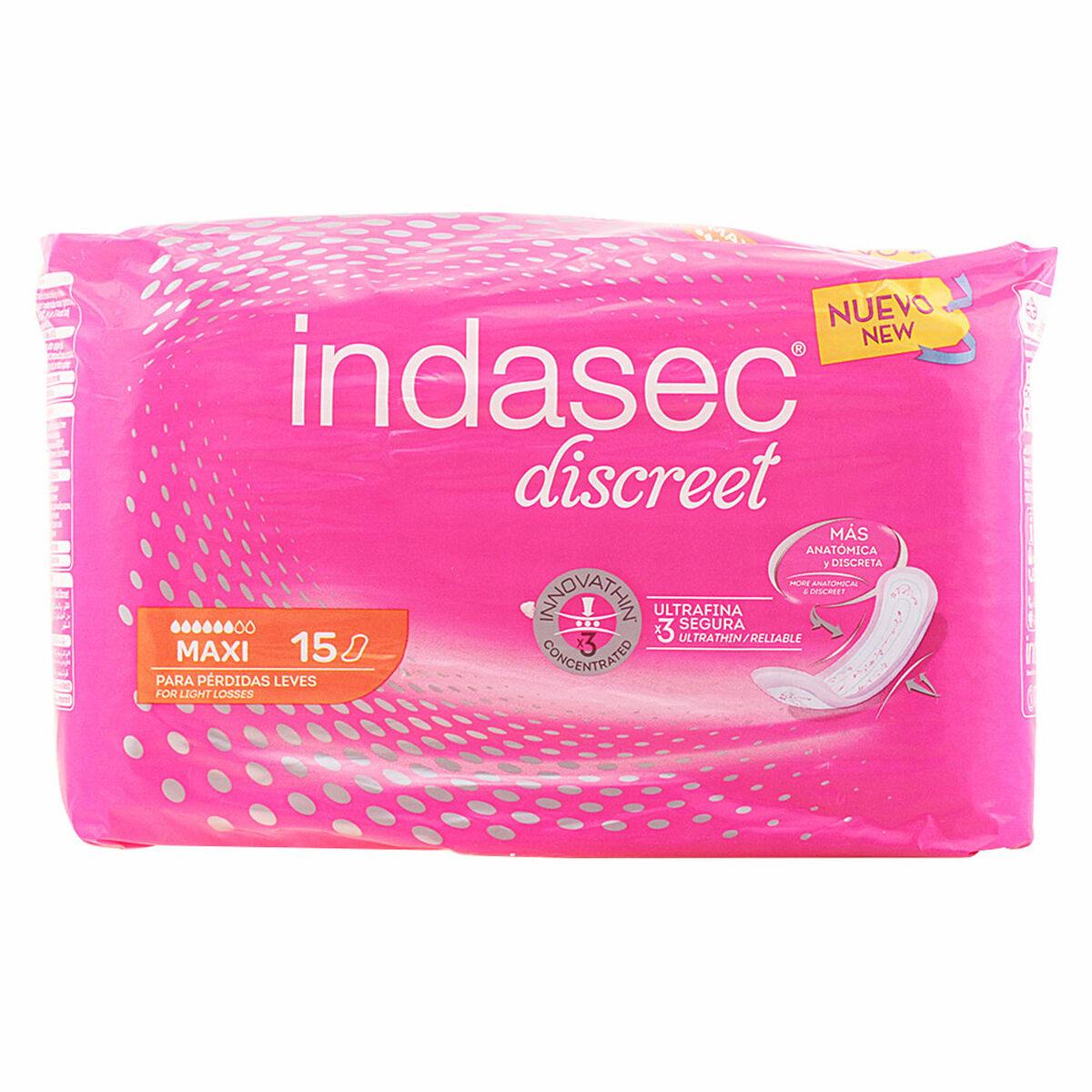 Inkontinencia Betét Discreet Maxi Indasec ()